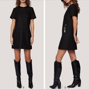 Lost + Wander Alessia Bouclé Short-Sleeve Minidress - Size S